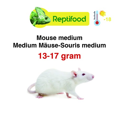 Diepvries muis middel 13-17  gram 25 st.