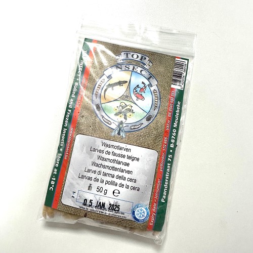 Diepvries top insect wasmotlarven 50 gr